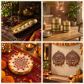 Brass & Blessings: Diwali Gift Hamper, 4 Handmade Pieces