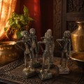 Nartaki — Mohenjo-daro Dancing Girl Statue in Dhokra Brass, Tribal Stories. Handmade in India by House of Taraasha.