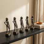 Nartaki — Mohenjo-daro Dancing Girl Statue in Dhokra Brass in a modern home