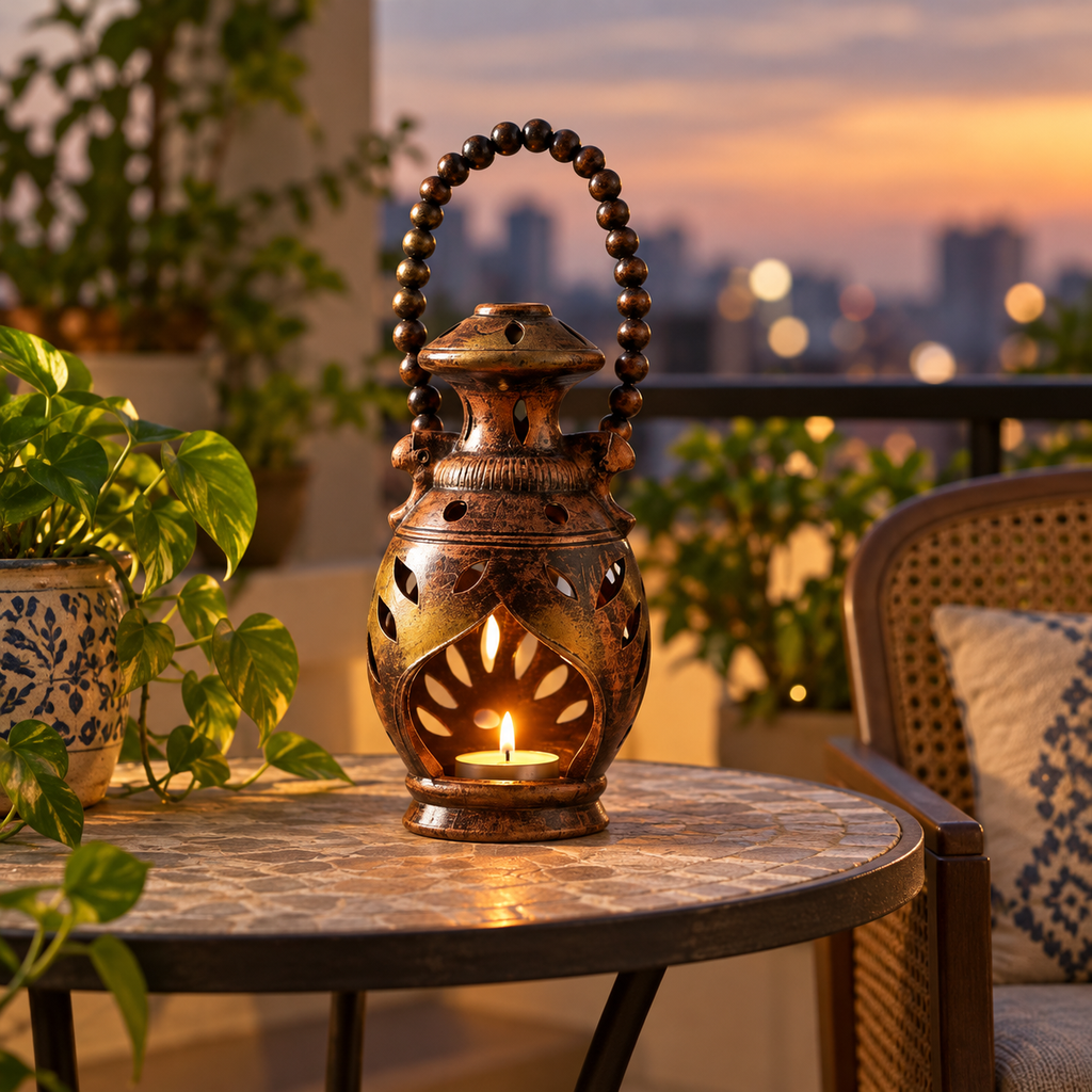 Laltain: Terracotta Lantern, Small, Medium or Large